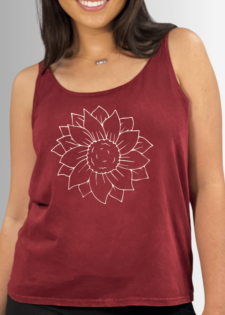 A Simple Flower Premium USA Made Cotton Tank Top - RFE Marketing Ventures