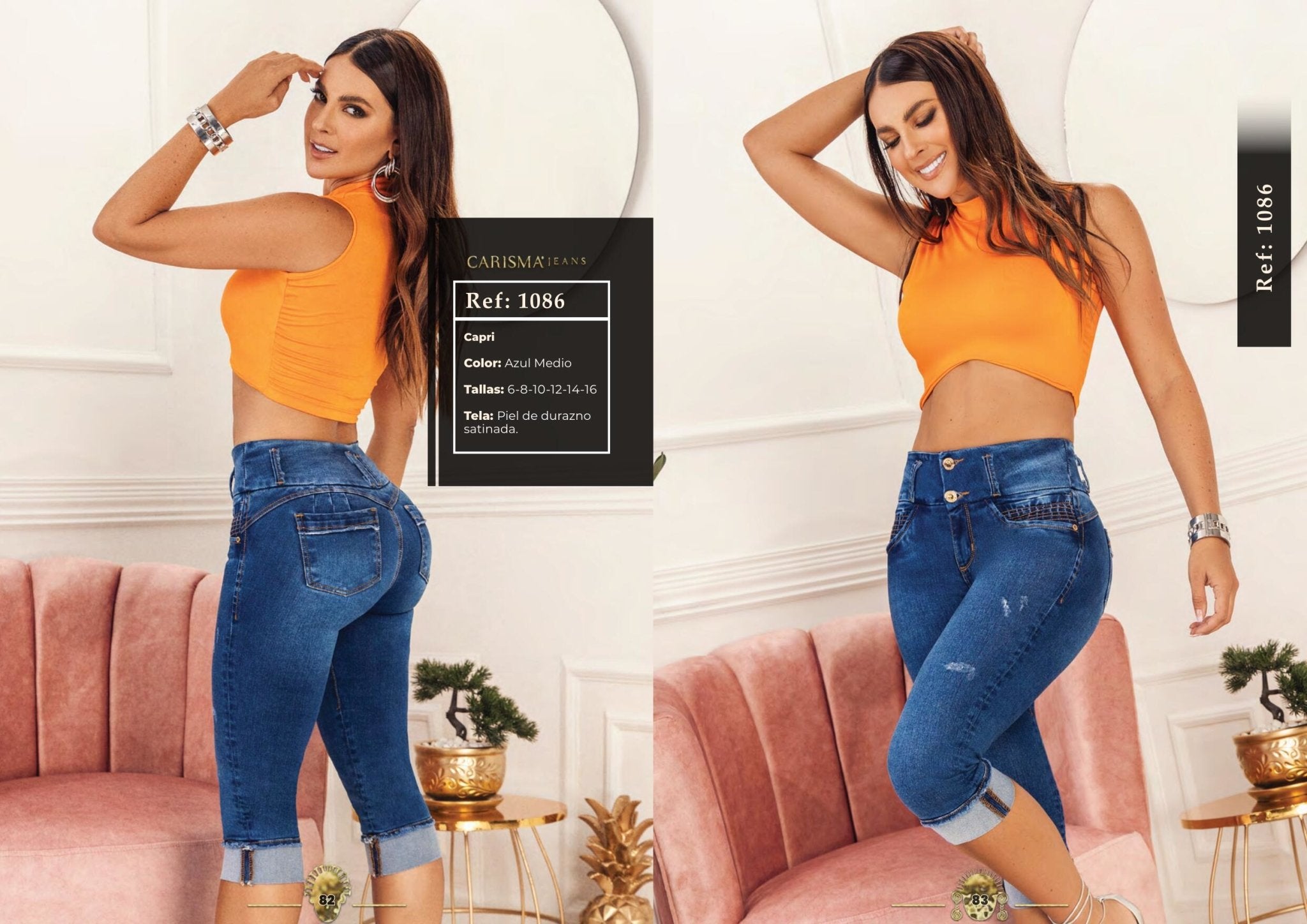 1086 100% Authentic Colombian Push Up Capri - RFE Marketing Ventures