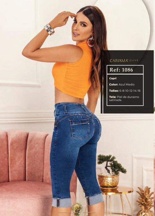 1086 100% Authentic Colombian Push Up Capri - RFE Marketing Ventures