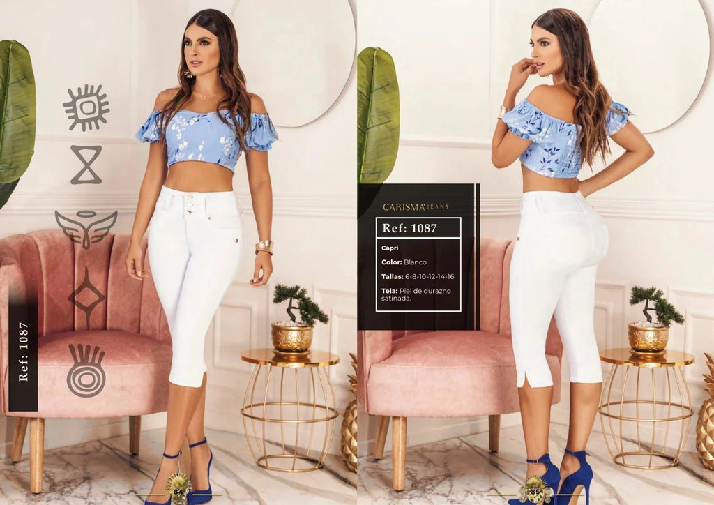 1087 100% Authentic Colombian Push Up Capri - RFE Marketing Ventures