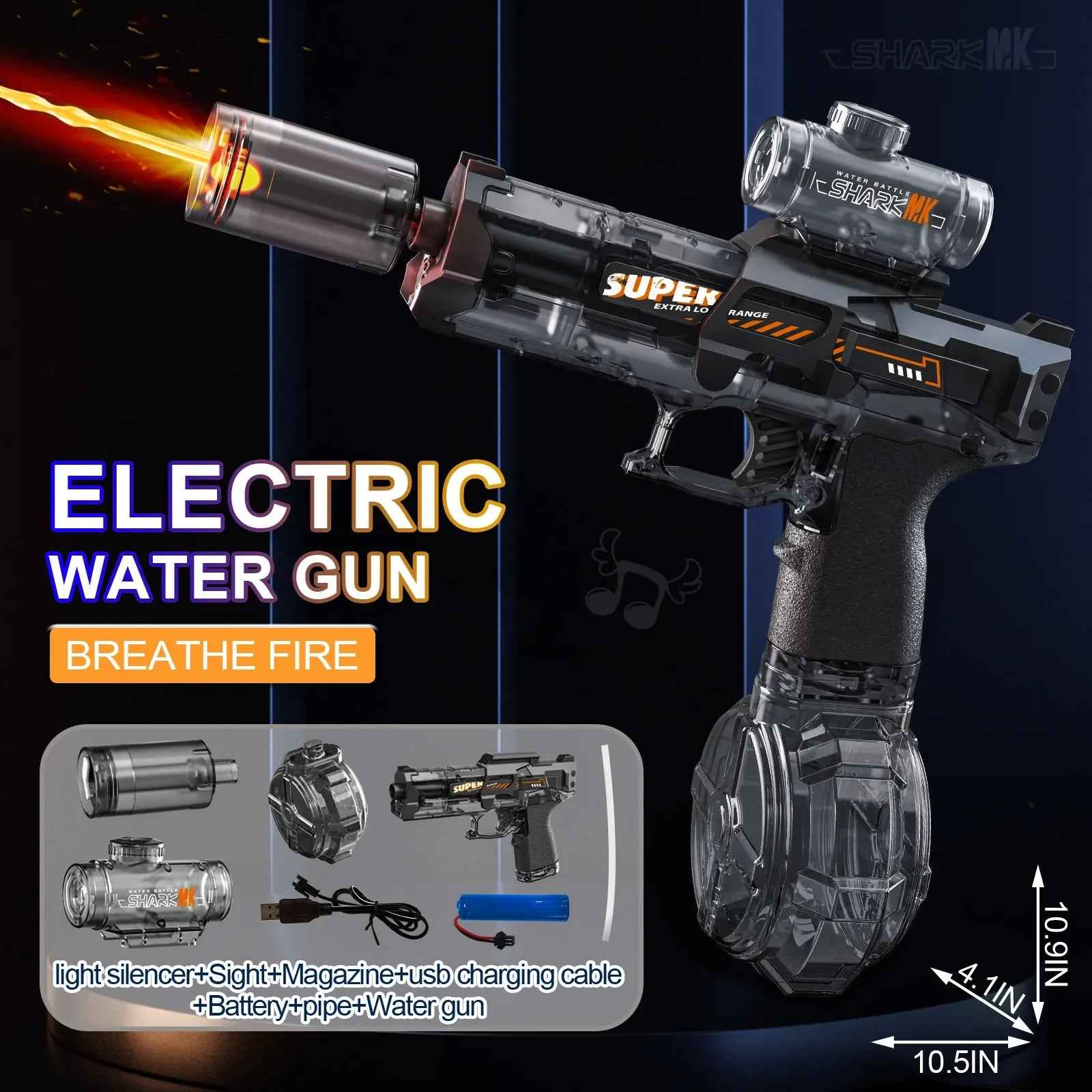 Glow LED Water Gun - Illuminate Your Water Battles with Vibrant Light - RFE Marketing Ventures