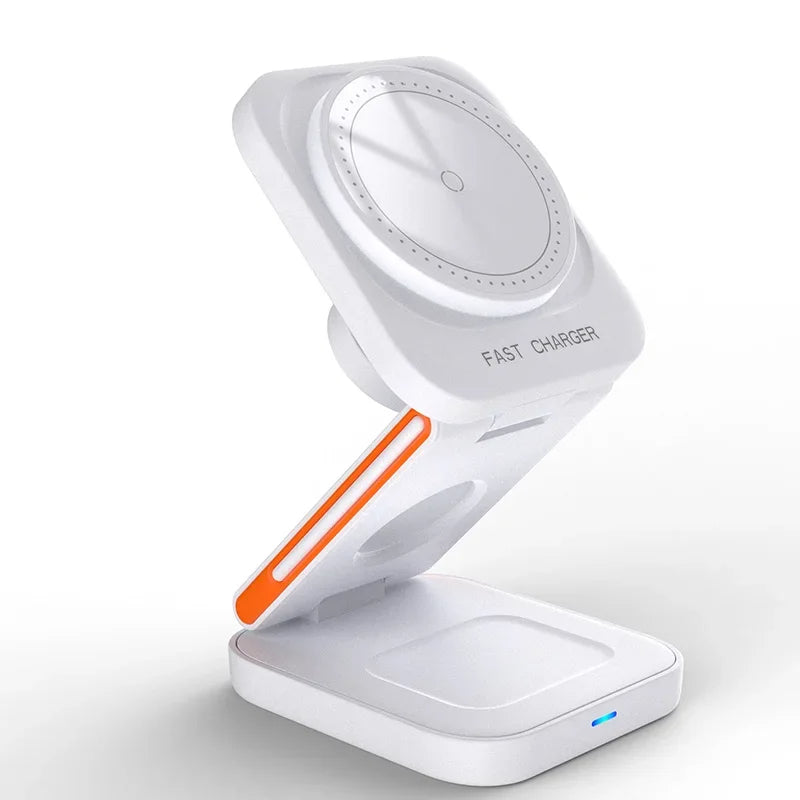 3 in 1 Foldable Charging Station - Versatile and Space-Saving Solution
