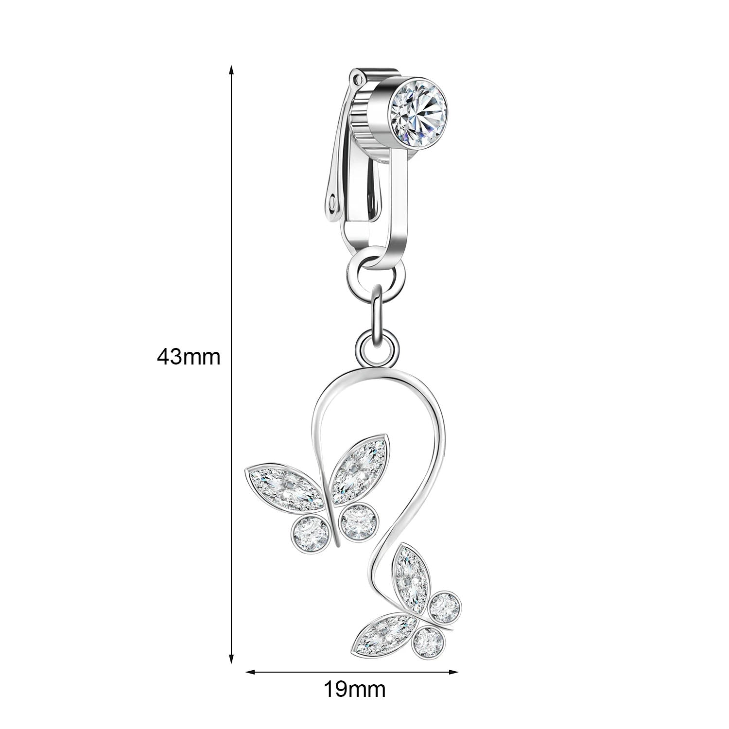 Belly Button Piercing Clip On for Effortless Style