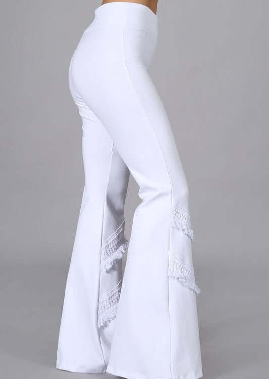 Fit and Flare Fringe Pants - Stylish USA-Made Fashion