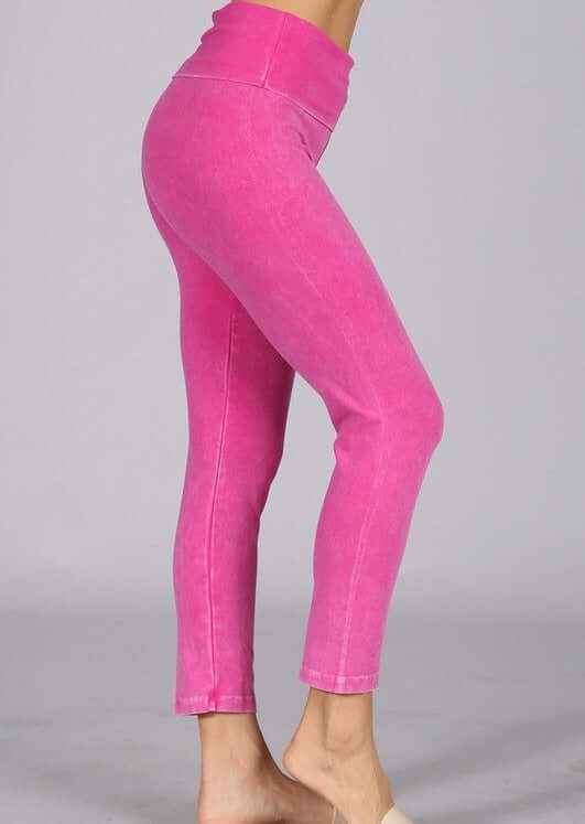 Easy Fit American Cotton Capri Leggings Made in USA for Comfortable Wear