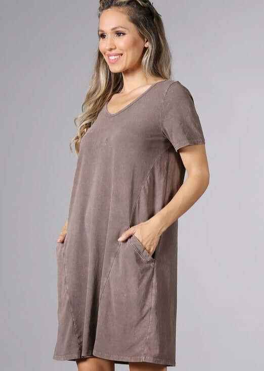 Easy Going Casual Cotton Dress USA - Comfortable Style Made in USA