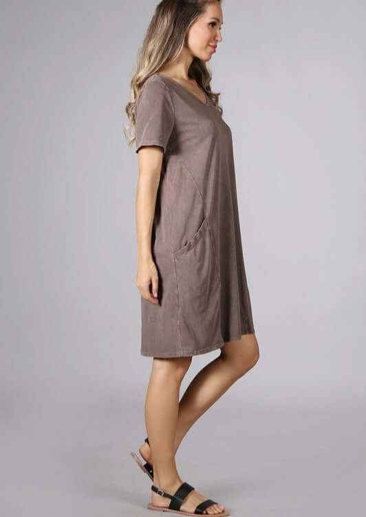 Easy Going Casual Cotton Dress USA - Comfortable Style Made in USA