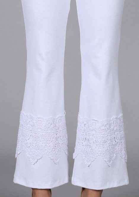 Stand Out Cropped Flare Pants with Crochet Detail for Unique Style Made in USA