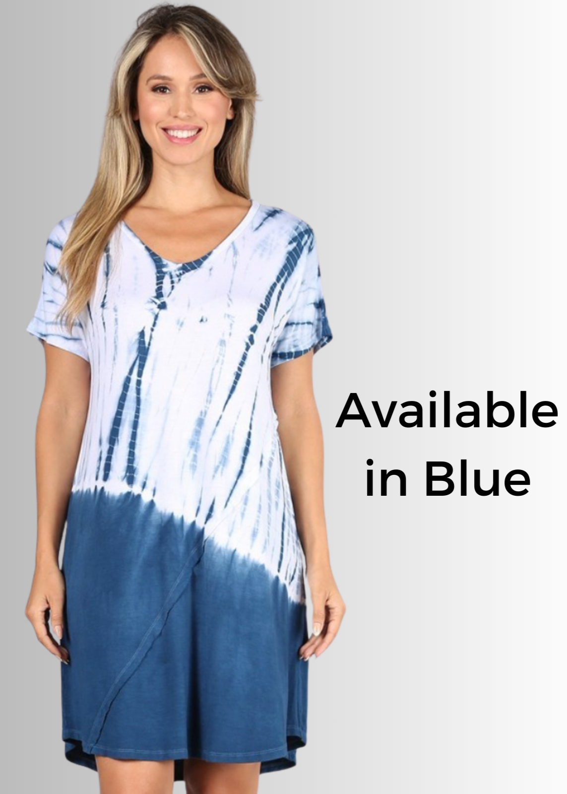 Casually Cool Grey Tie Dye Dress