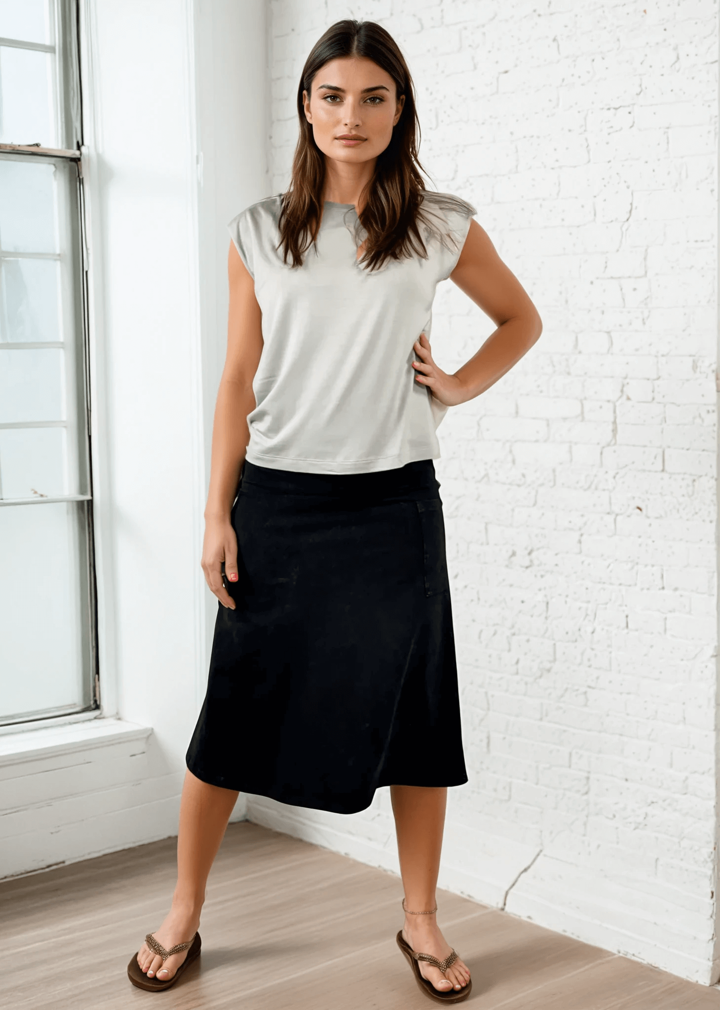 Alyssa Versatile Pink Denim Skirt - Perfect for Every Occasion