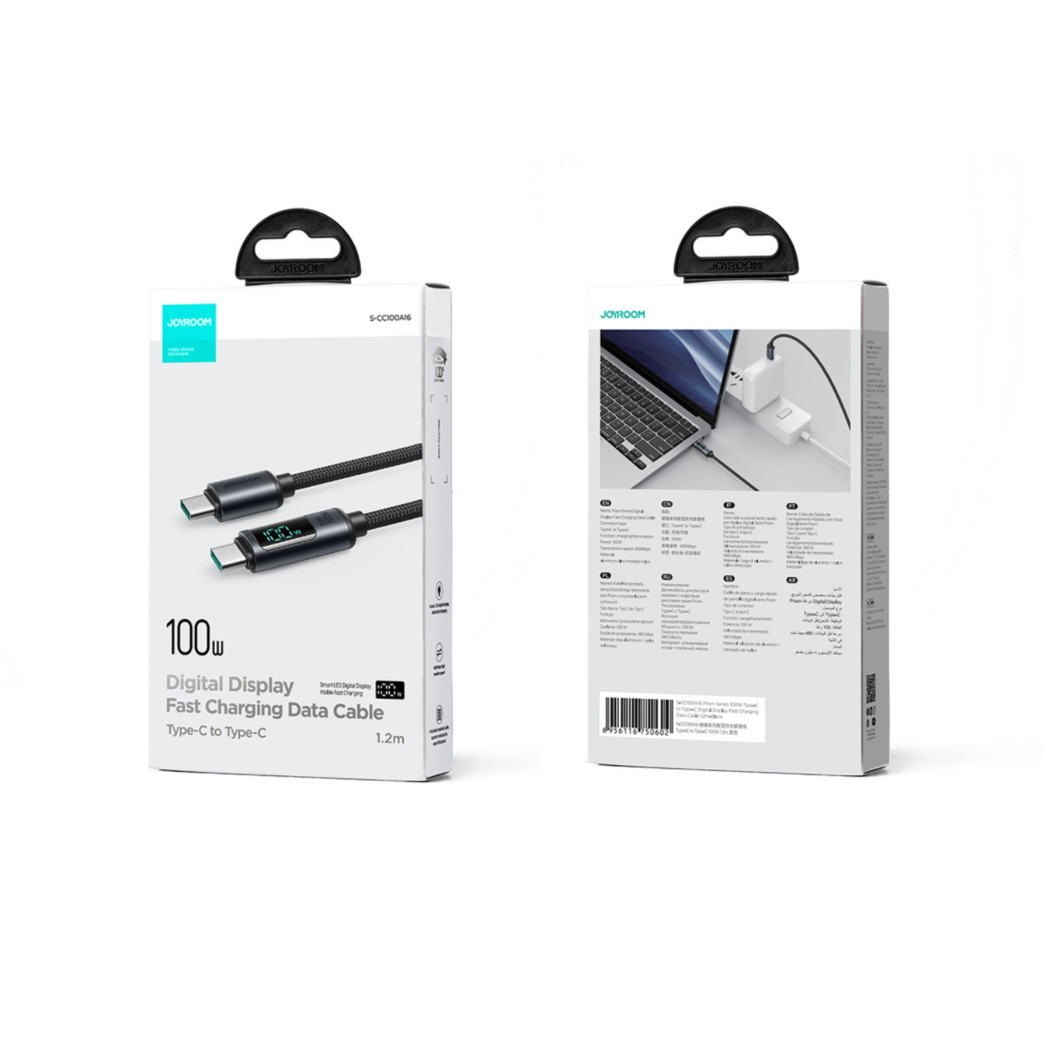 Braided USB Data Cable with Display - RFE Marketing Ventures