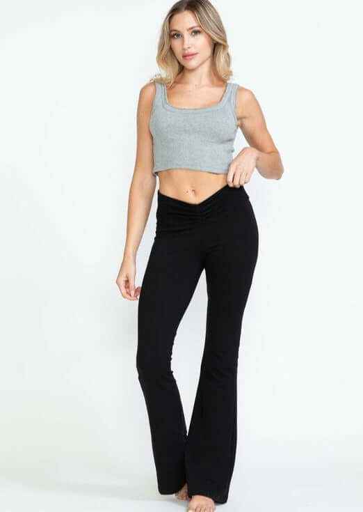 V-Waist Bootcut Pants for Ultimate Slimming - Made in USA