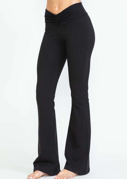 V-Waist Bootcut Pants for Ultimate Slimming - Made in USA