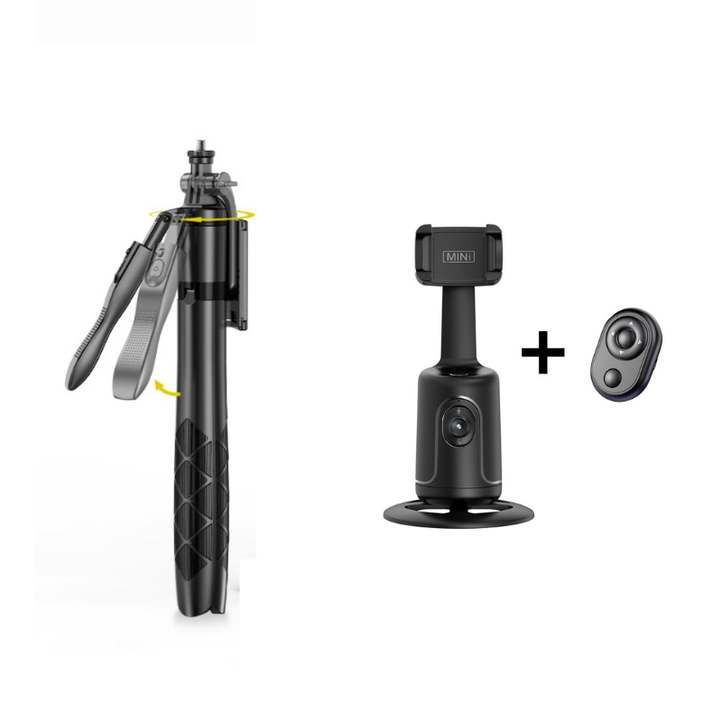 Auto Face Tracking Phone Gimbal with Remote + L16 Selfie Stick & Tripod - RFE Marketing Ventures