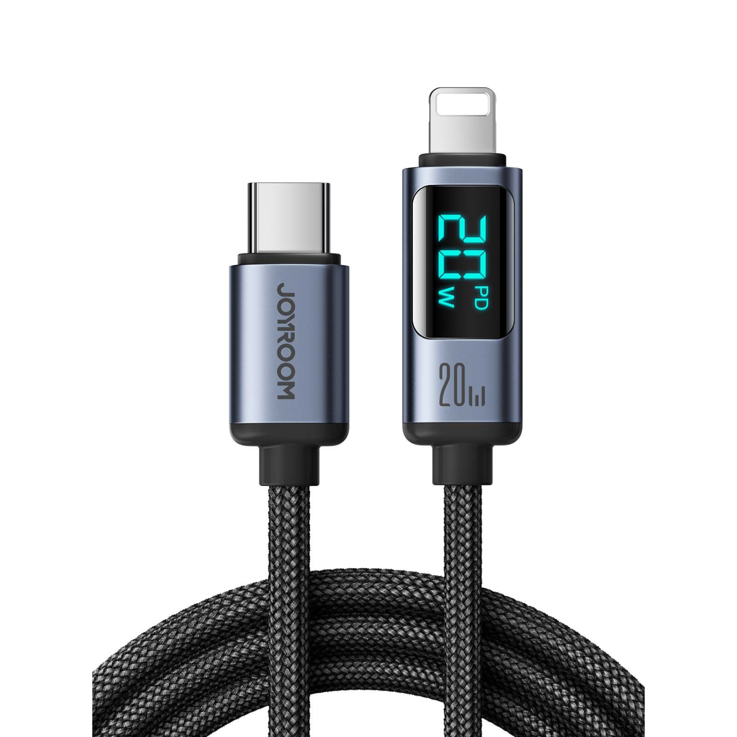 Braided USB Data Cable with Display - RFE Marketing Ventures