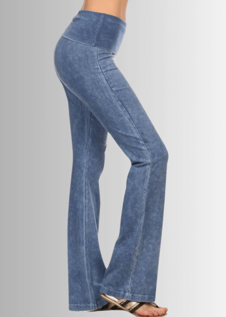 Bootcut Flare Jeggings - Mineral Washed and Made in USA