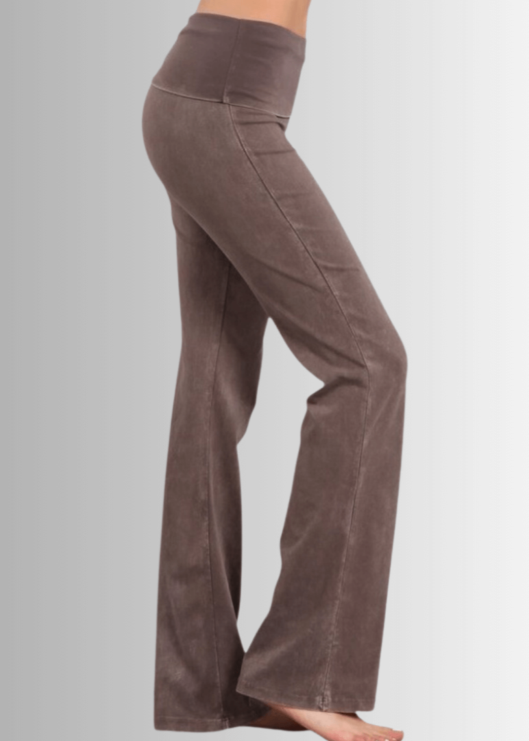 Plus Size Bootcut Mineral Washed Jeggings for Ultimate Comfort and Style