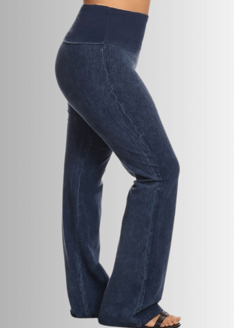 Plus Size Bootcut Mineral Washed Jeggings for Ultimate Comfort and Style