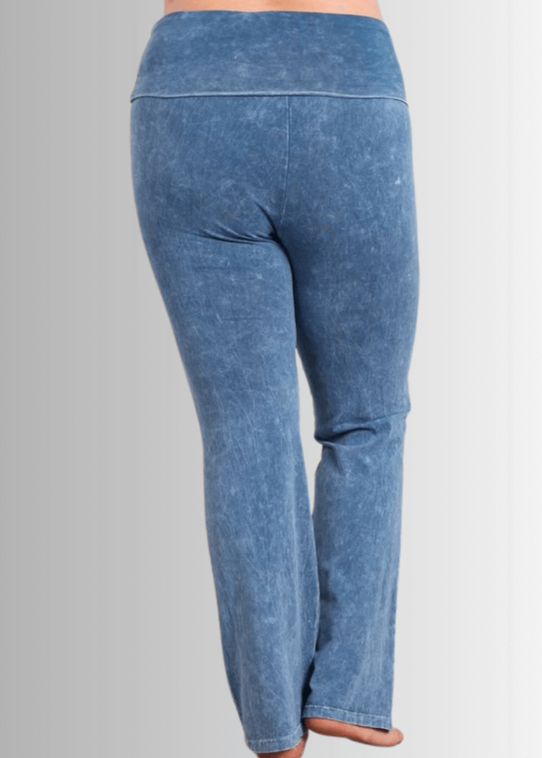 Plus Size Bootcut Mineral Washed Jeggings for Ultimate Comfort and Style