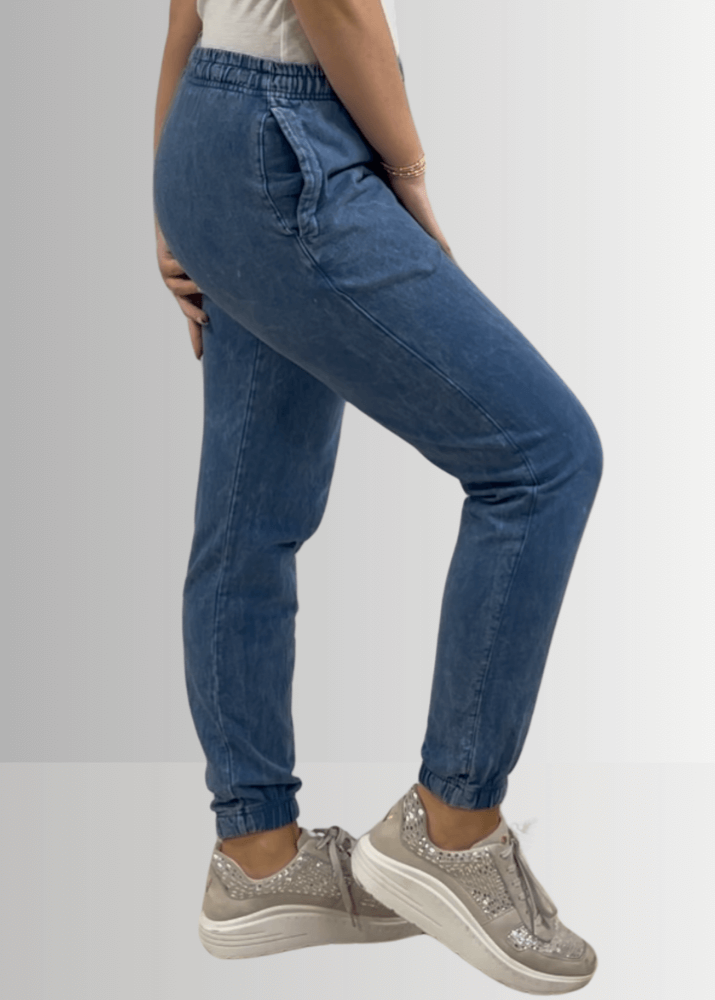 All Day French Terry Joggers Black - Stylish Pocket Joggers for Comfort