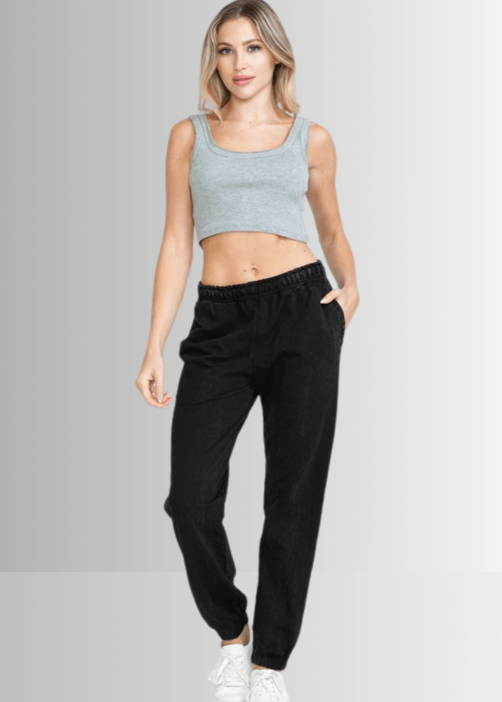 All Day French Terry Pocket Dark Denim Joggers