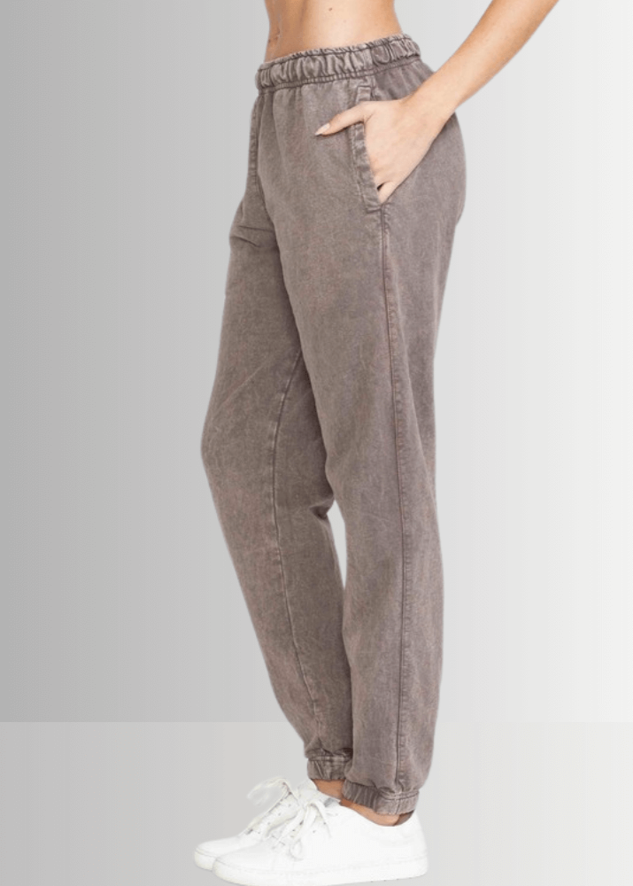 All Day French Terry Joggers Black - Stylish Pocket Joggers for Comfort