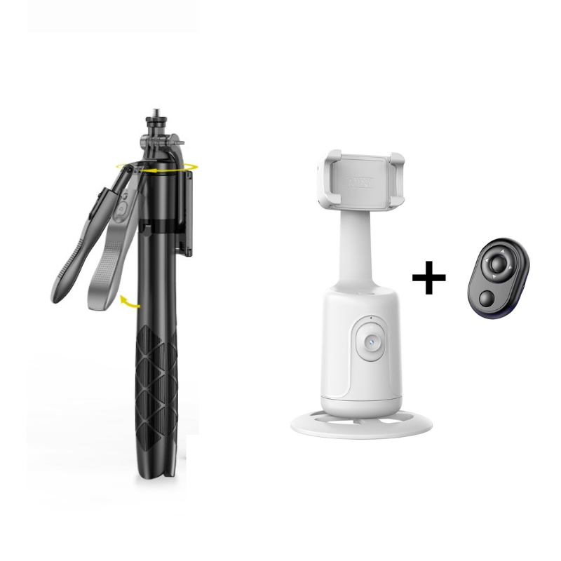 Auto Face Tracking Phone Gimbal with Remote + L16 Selfie Stick & Tripod - RFE Marketing Ventures