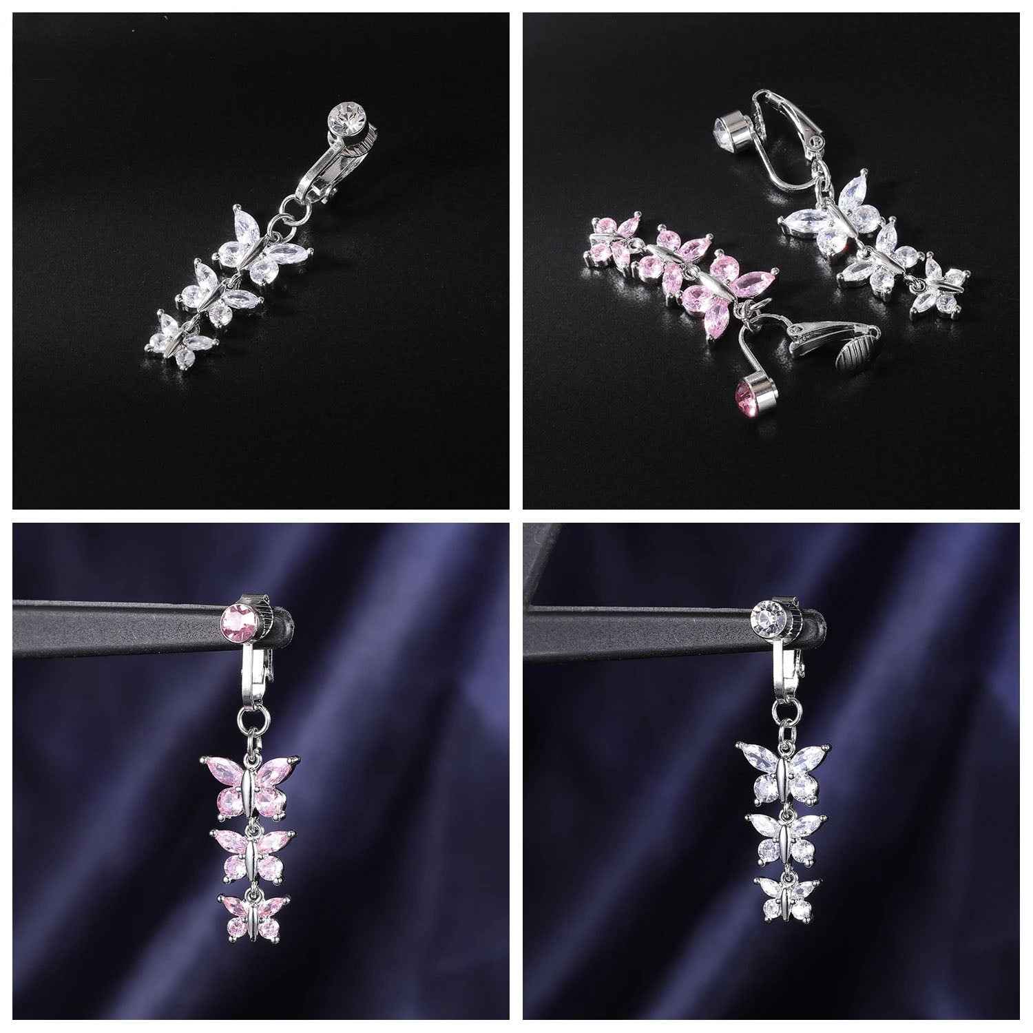 Clip-On Belly Button Piercing for Effortless Style and Comfort