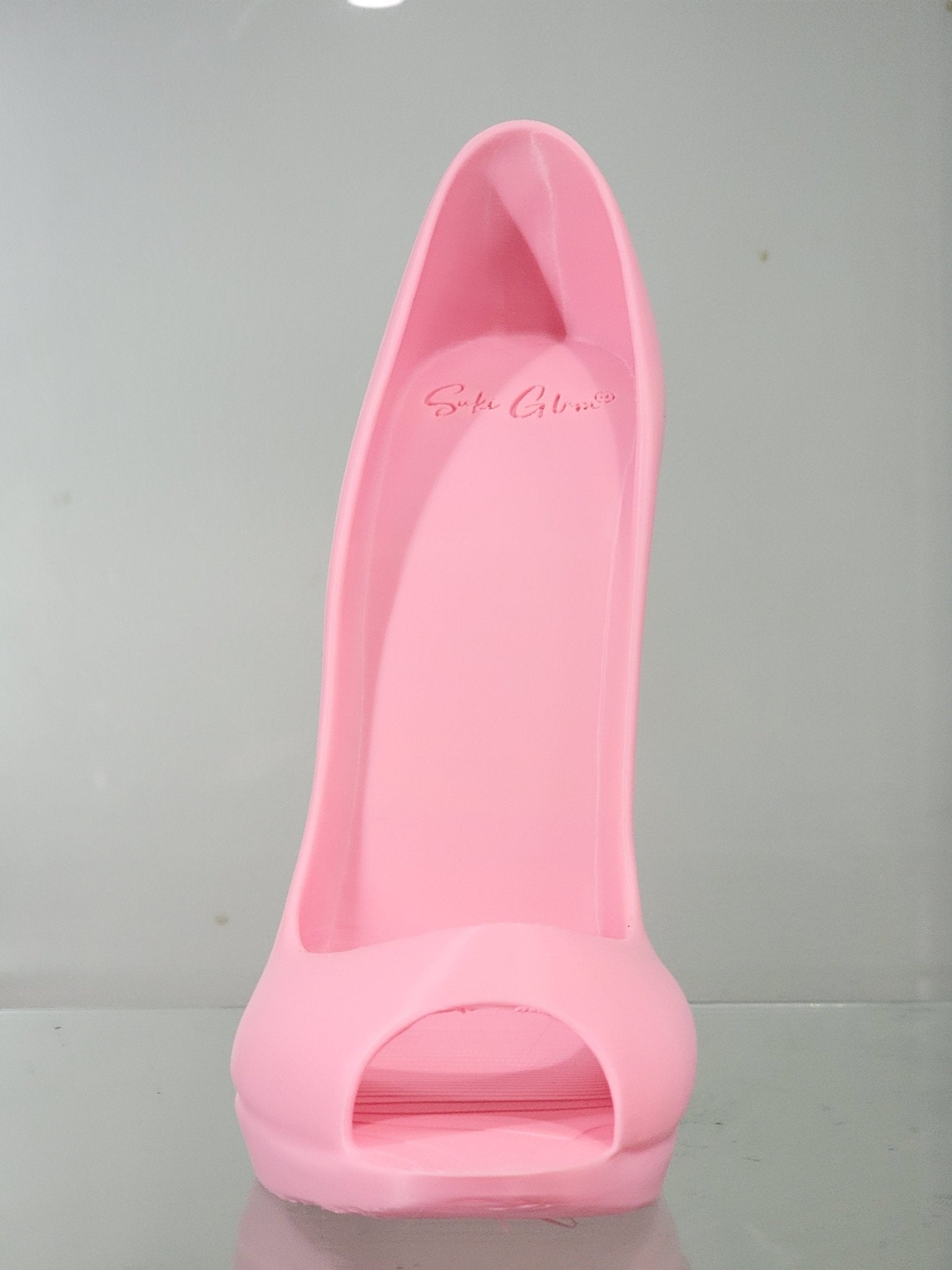 3D Printed Pink High Heel Phone Holder - Glam Desk Decor - RFE Marketing Ventures