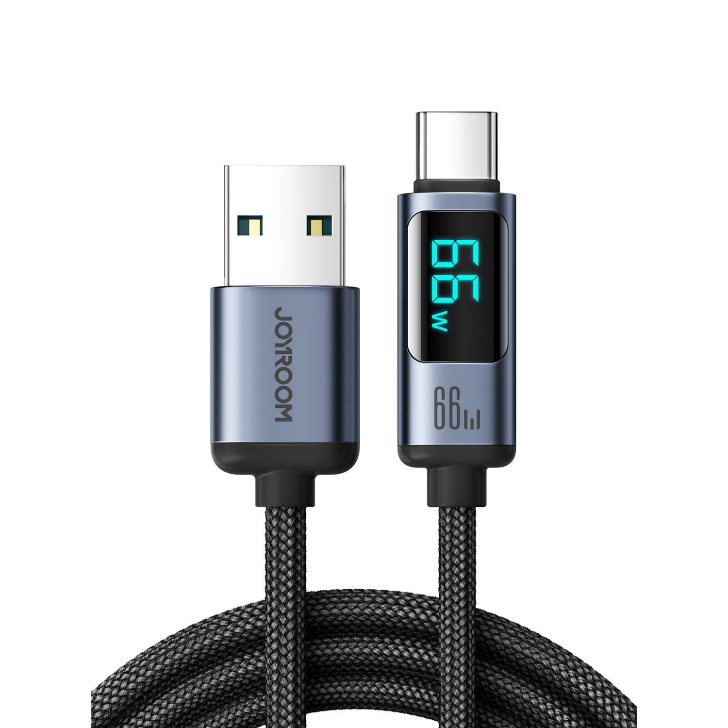 Braided USB Data Cable with Display - RFE Marketing Ventures