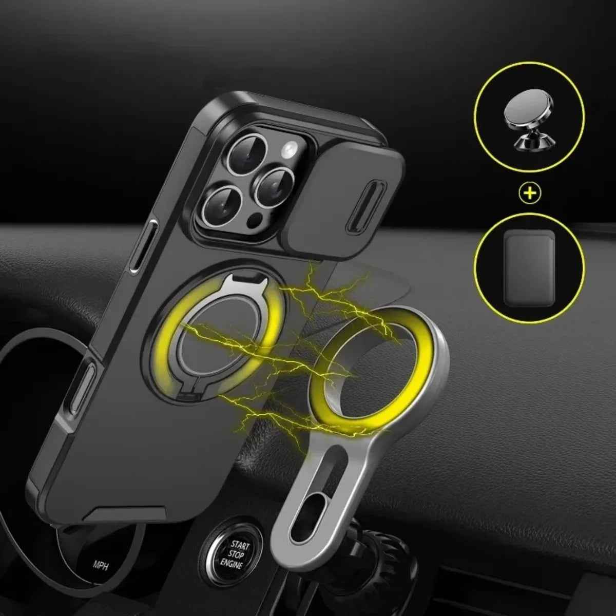Armor Magnetic Bracket Case for iPhone - Ultimate Protection and Versatile Mounting - RFE Marketing Ventures