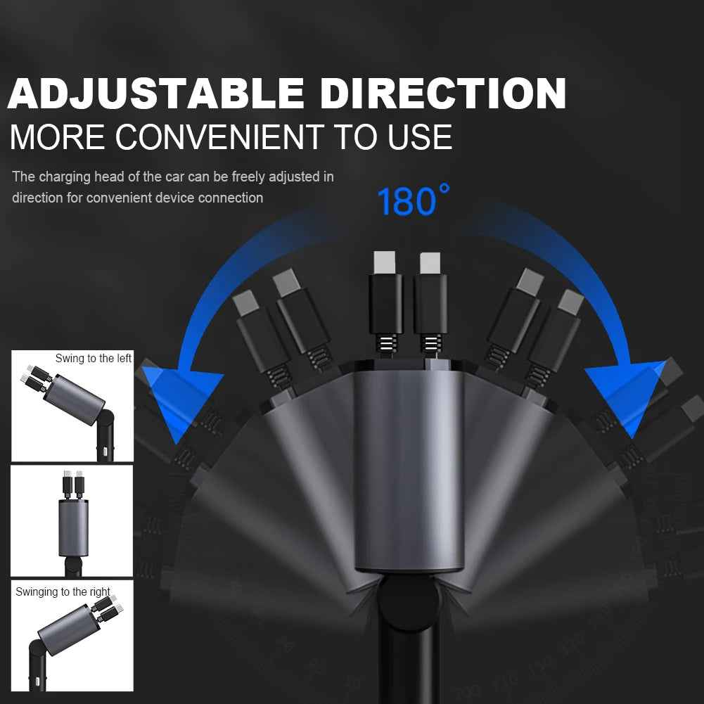 Retractable Car Charger for On-the-Go Power and Convenience - RFE Marketing Ventures