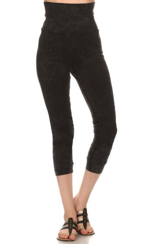 Easy Fit USA Cotton Capri Leggings - High-Quality Comfort Made in USA