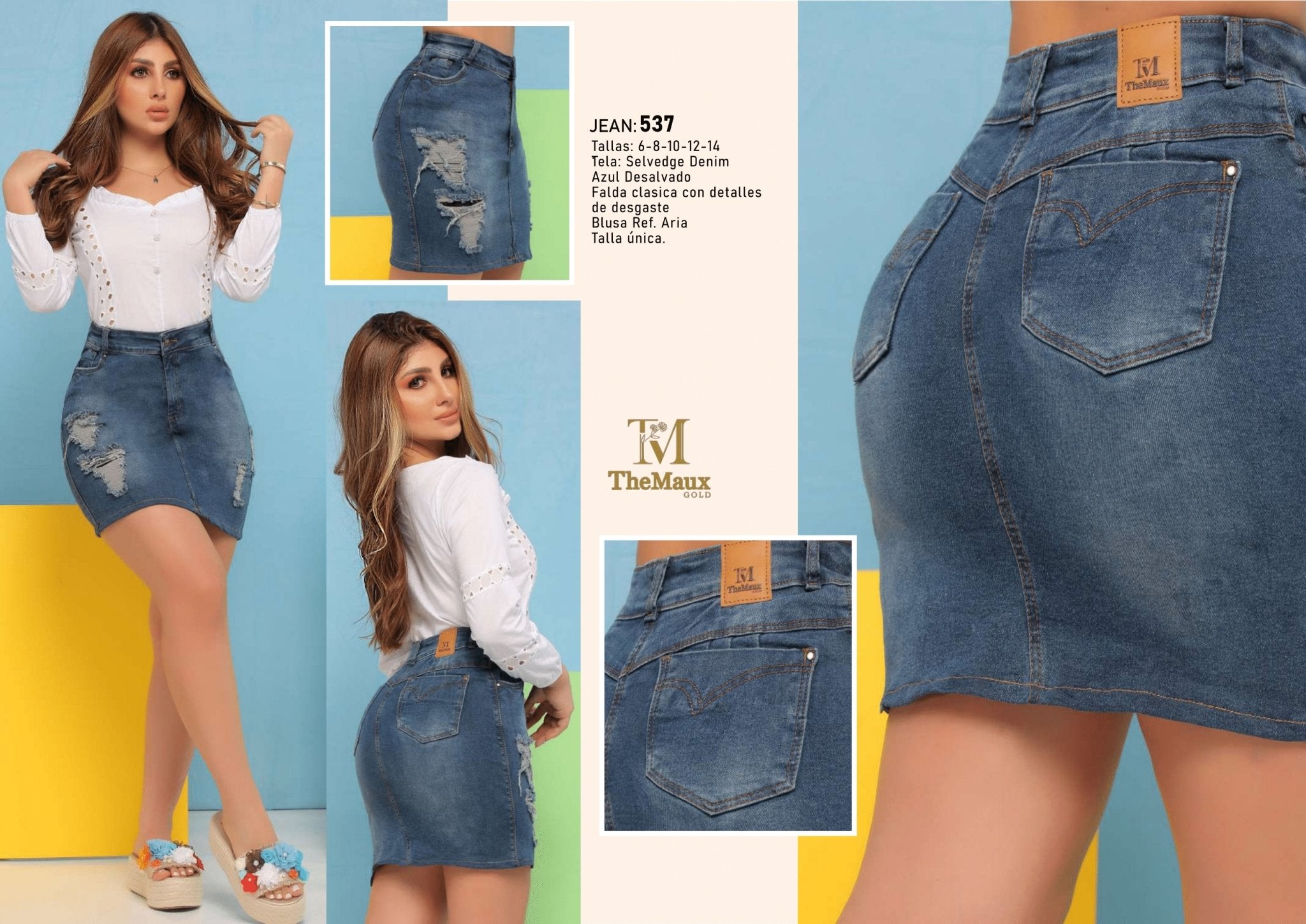 537 100% Authentic Colombian Push Up Skirt - RFE Marketing Ventures