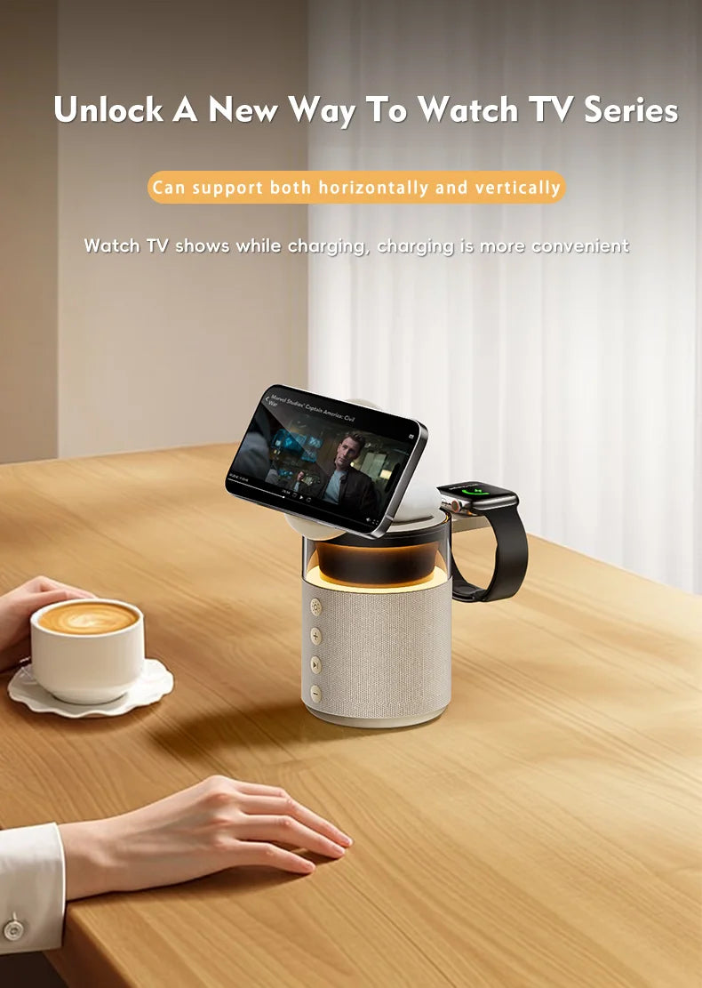 5-in-1 Wireless Charging Station for Ultimate Convenience and Efficiency