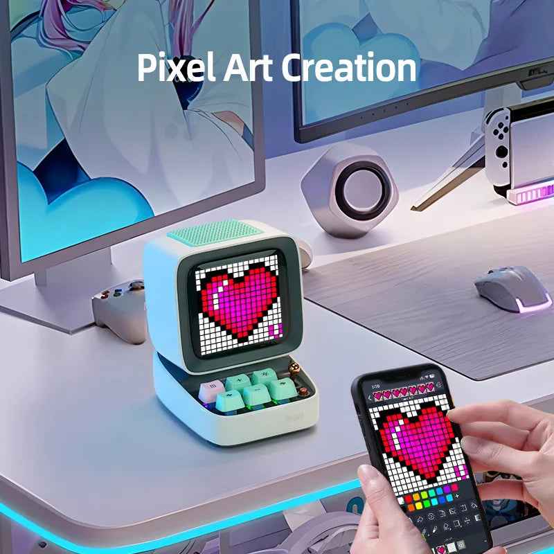Retro Pixel Art Speaker - Nostalgic Design with Modern Sound Quality - RFE Marketing Ventures