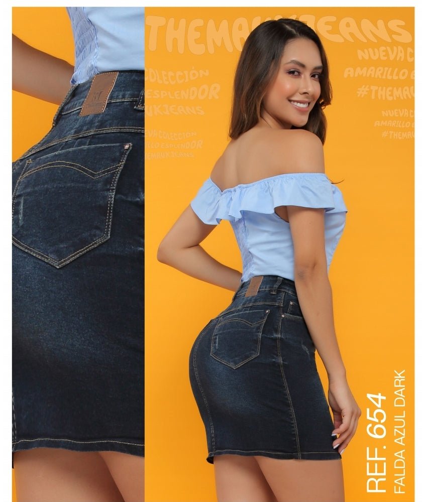 654-1 100% Authentic Colombian Push Up Skirt - RFE Marketing Ventures