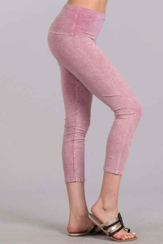Easy Fit USA Cotton Capri Leggings - High-Quality Comfort Made in USA