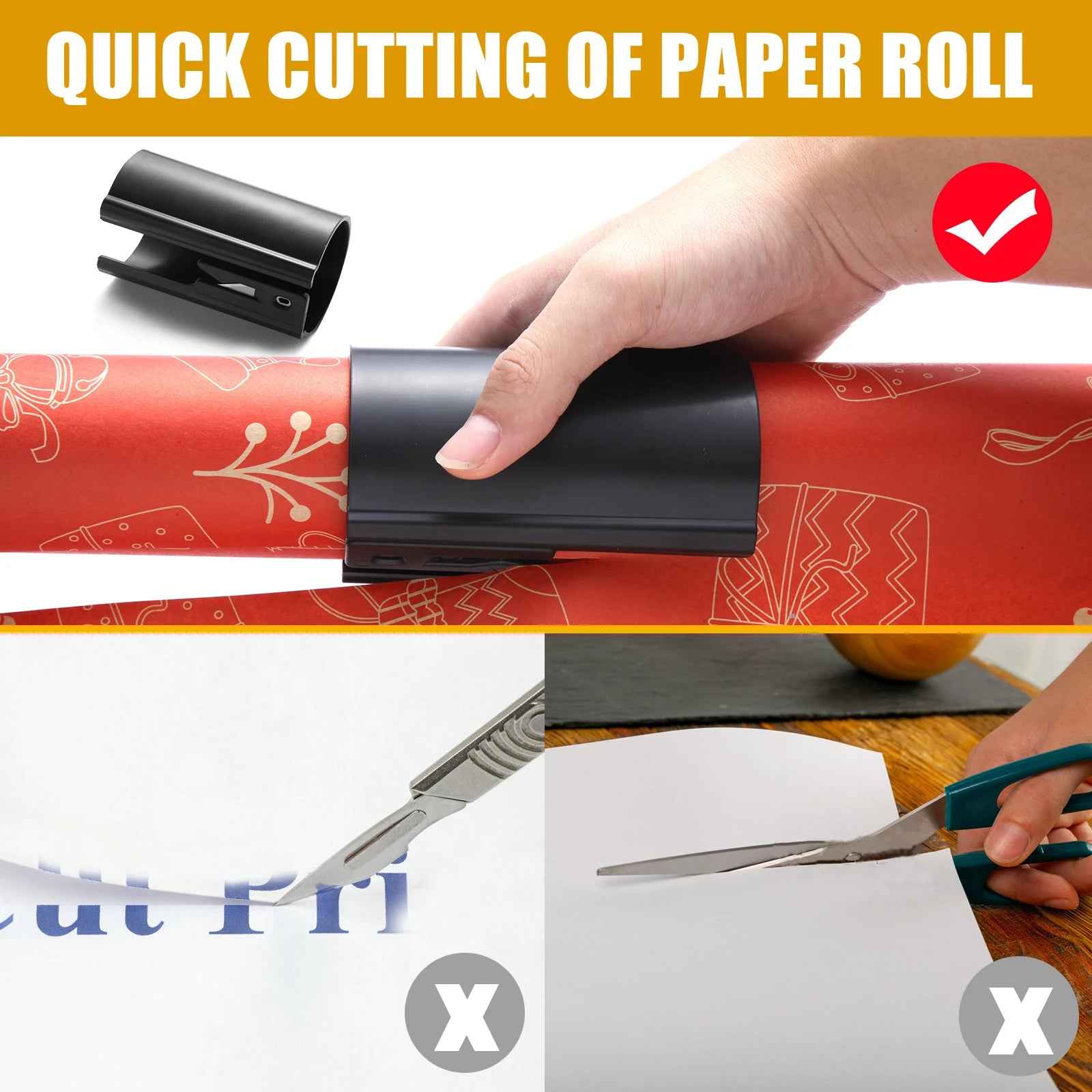 Wrapping Paper Cutter for Effortless Gift Wrapping - RFE Marketing Ventures