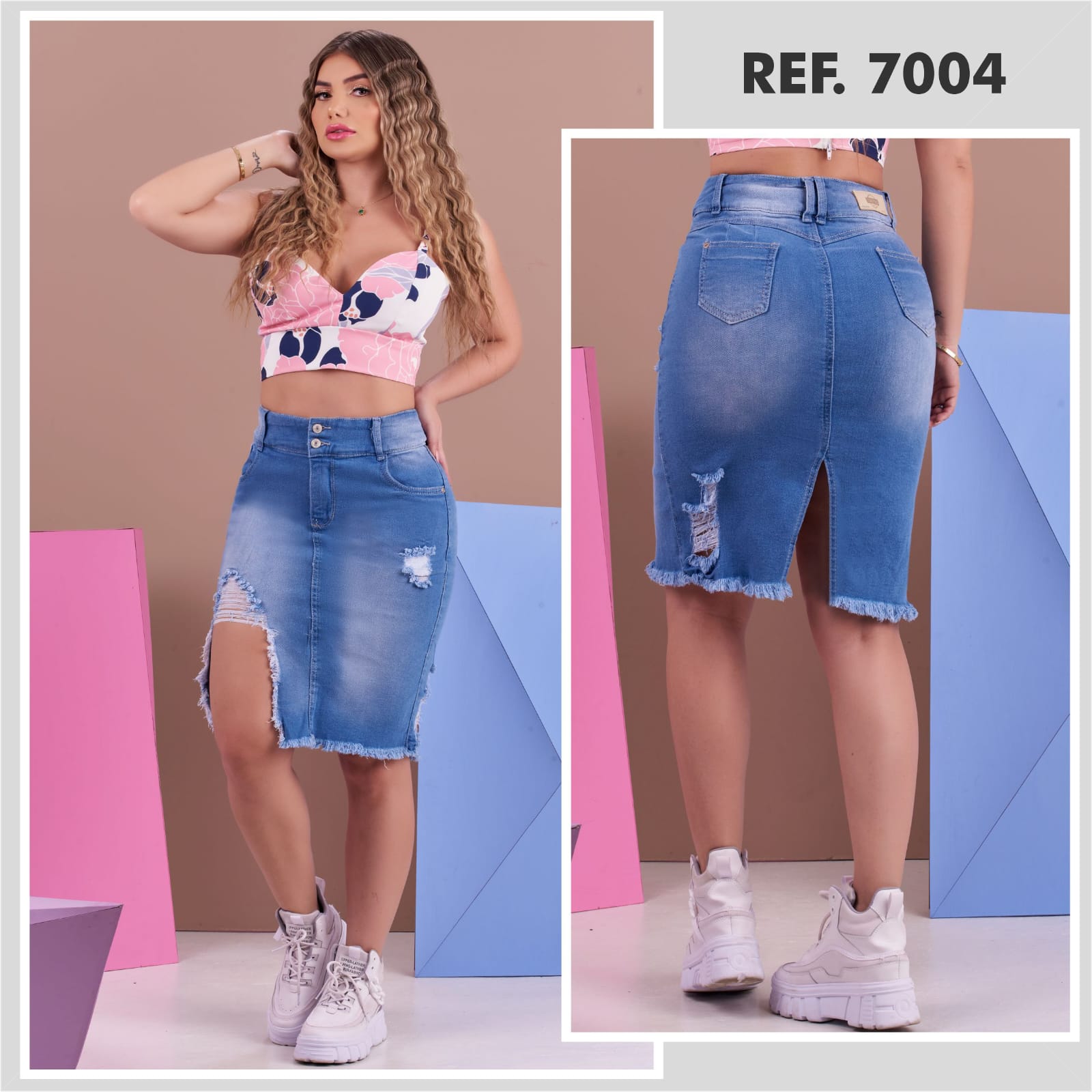 7004 100%  Authentic Colombian Push Up SKIRT - RFE Marketing Ventures