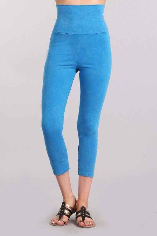 Easy Fit American Cotton Capri Leggings Made in USA - Comfort and Style Combined