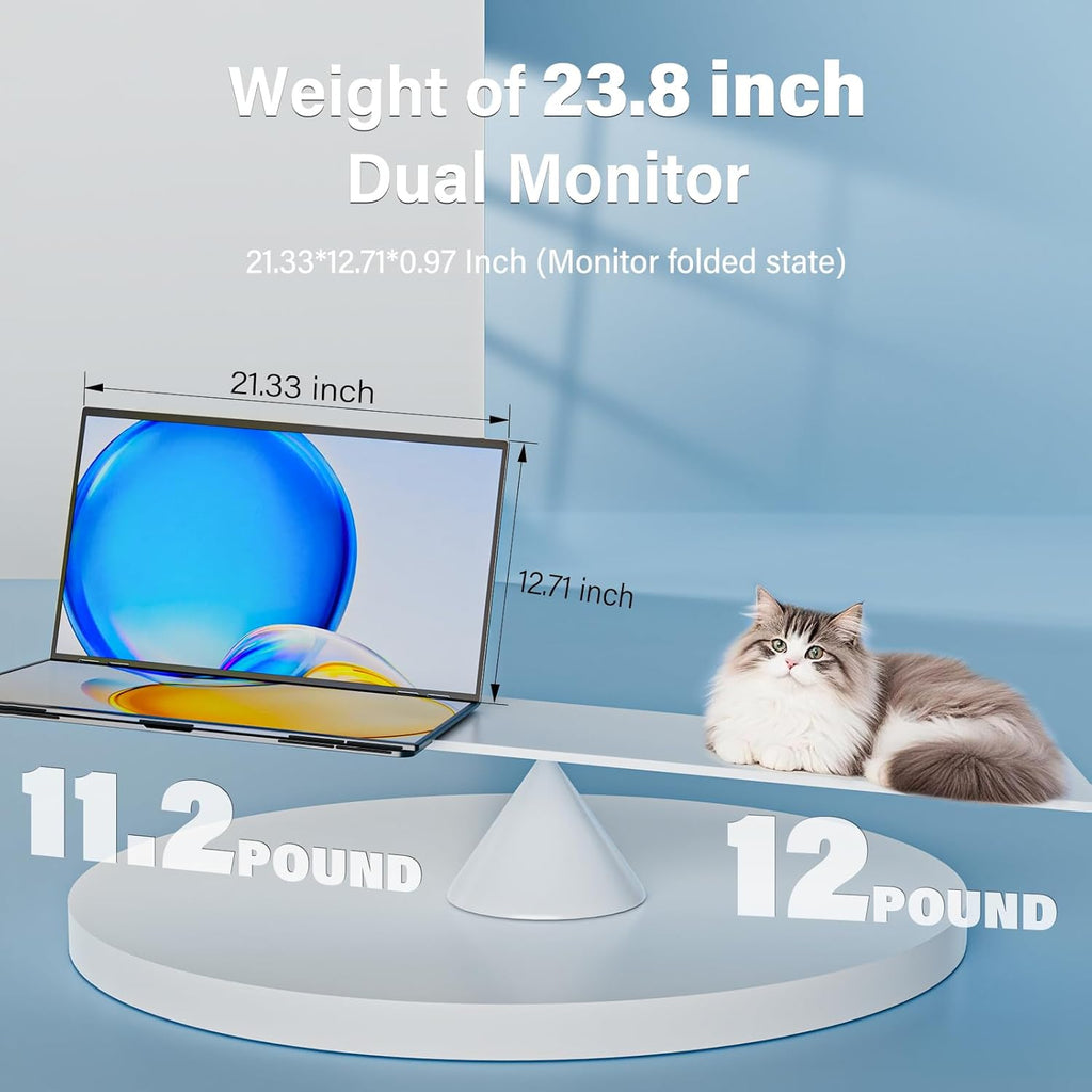 InnoView Foldable 23.8" Dual Monitor Stand - Enhance Your Workspace with the InnoView Dual Monitor Stand - RFE Marketing Ventures