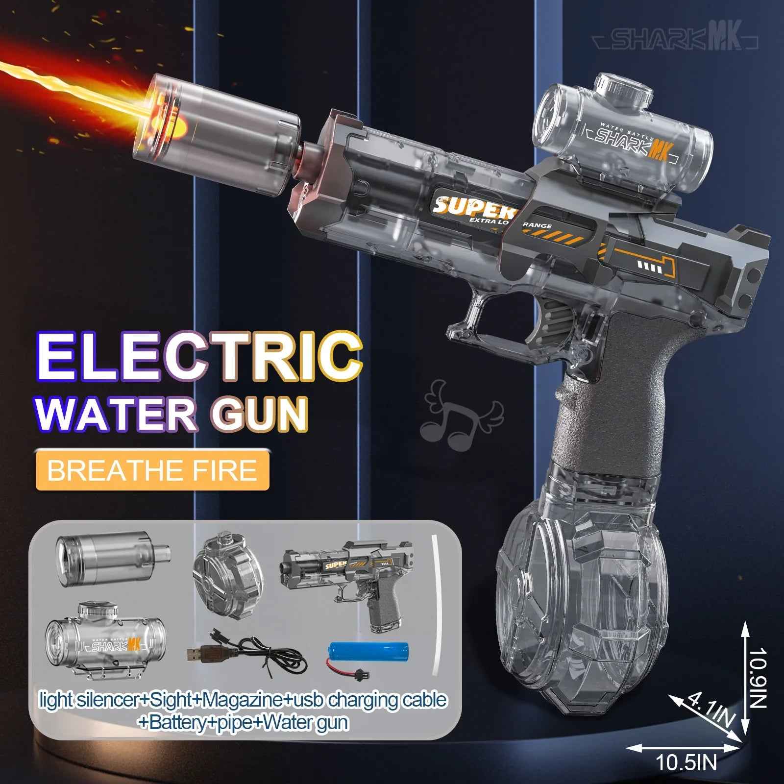 Glow LED Water Gun - Illuminate Your Water Battles with Vibrant Light - RFE Marketing Ventures