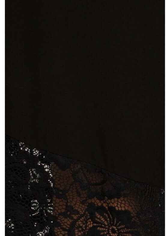 Black Lace Hem Gaucho Pants Plus Size Made in USA