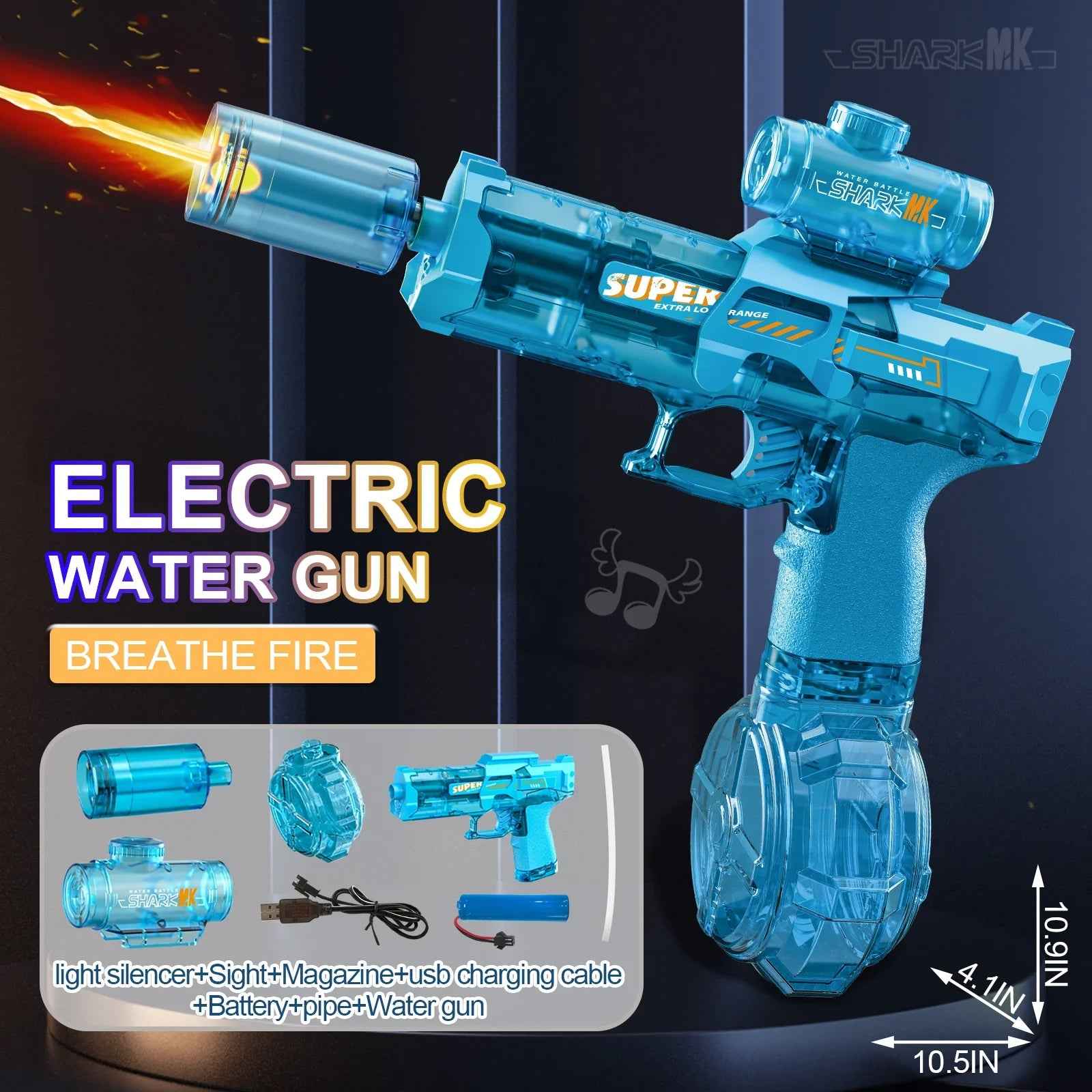 Glow LED Water Gun - Illuminate Your Water Battles with Vibrant Light - RFE Marketing Ventures
