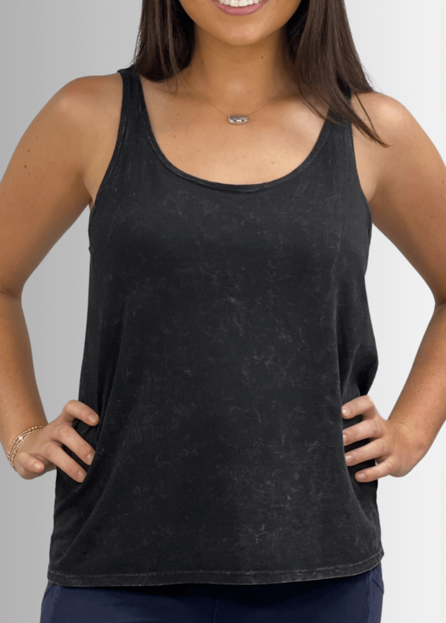 Twenty Four Seven Cotton Tank in Stone - Comfortable Everyday Essential