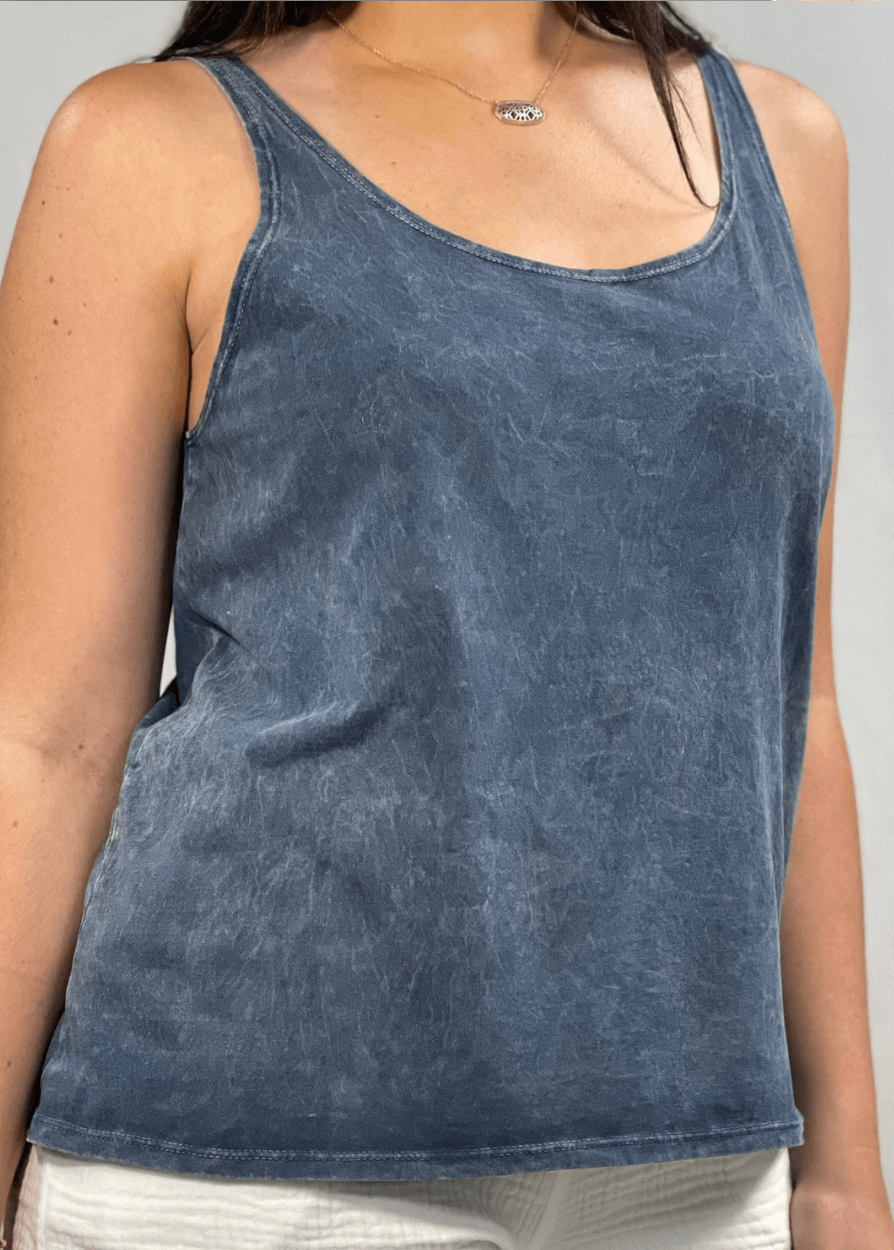 Twenty Four Seven Dark Moss Green Cotton Tank for Everyday Comfort