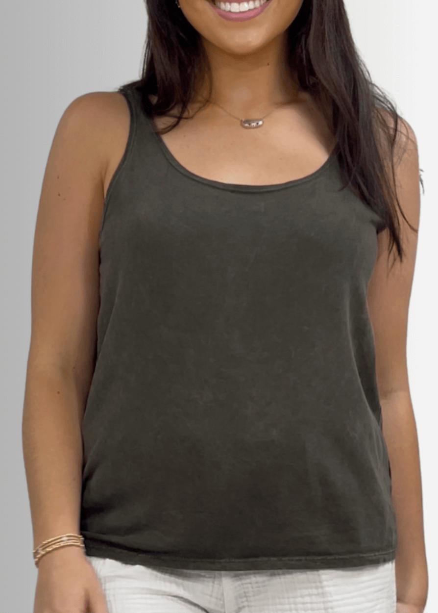 Twenty Four Seven Cotton Tank Top Light Denim