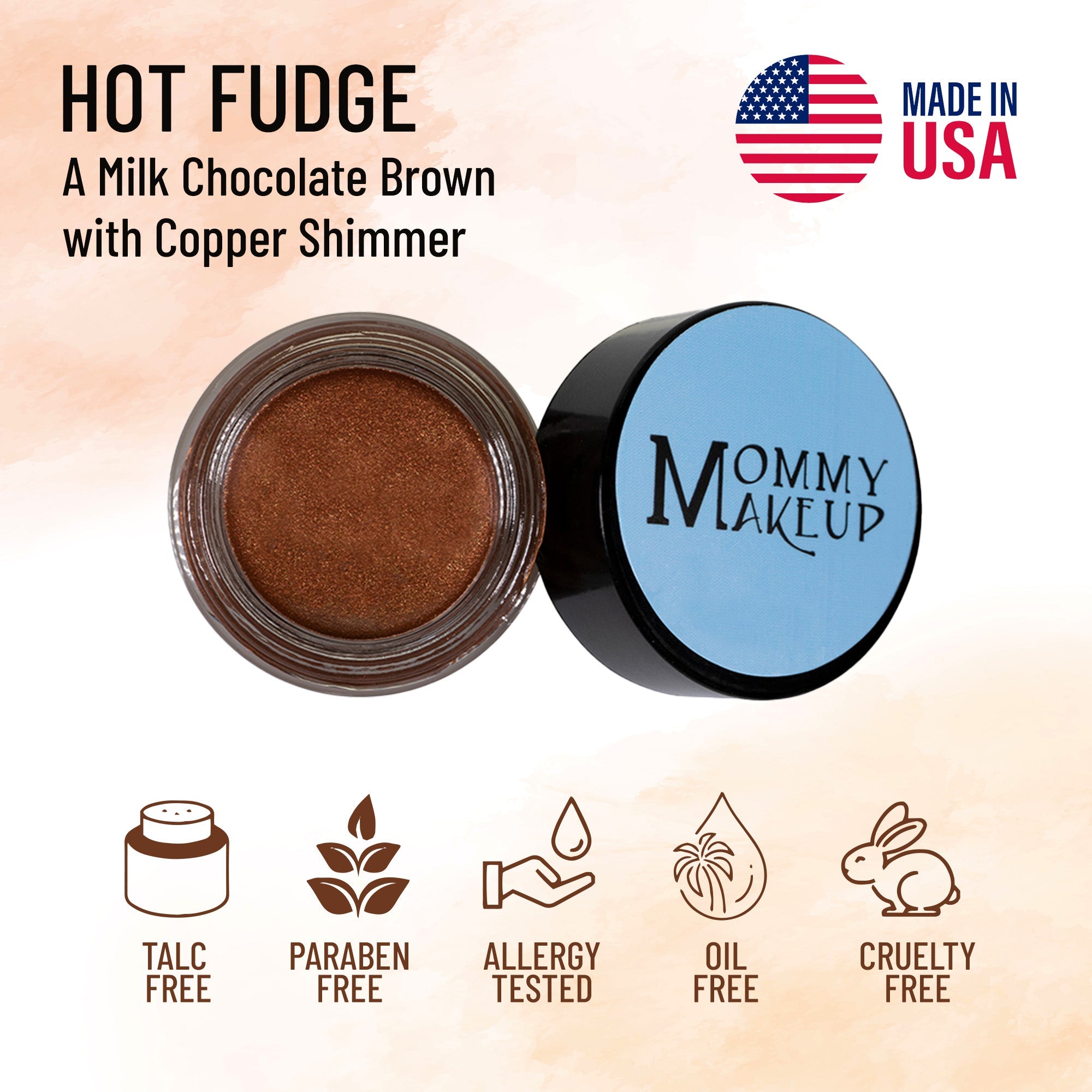 Hot Fudge Any Wear Creme - A Waterproof Multi-tasking creme to powder product for eyes, cheeks & lips. Can be worn anywhere - RFE Marketing Ventures