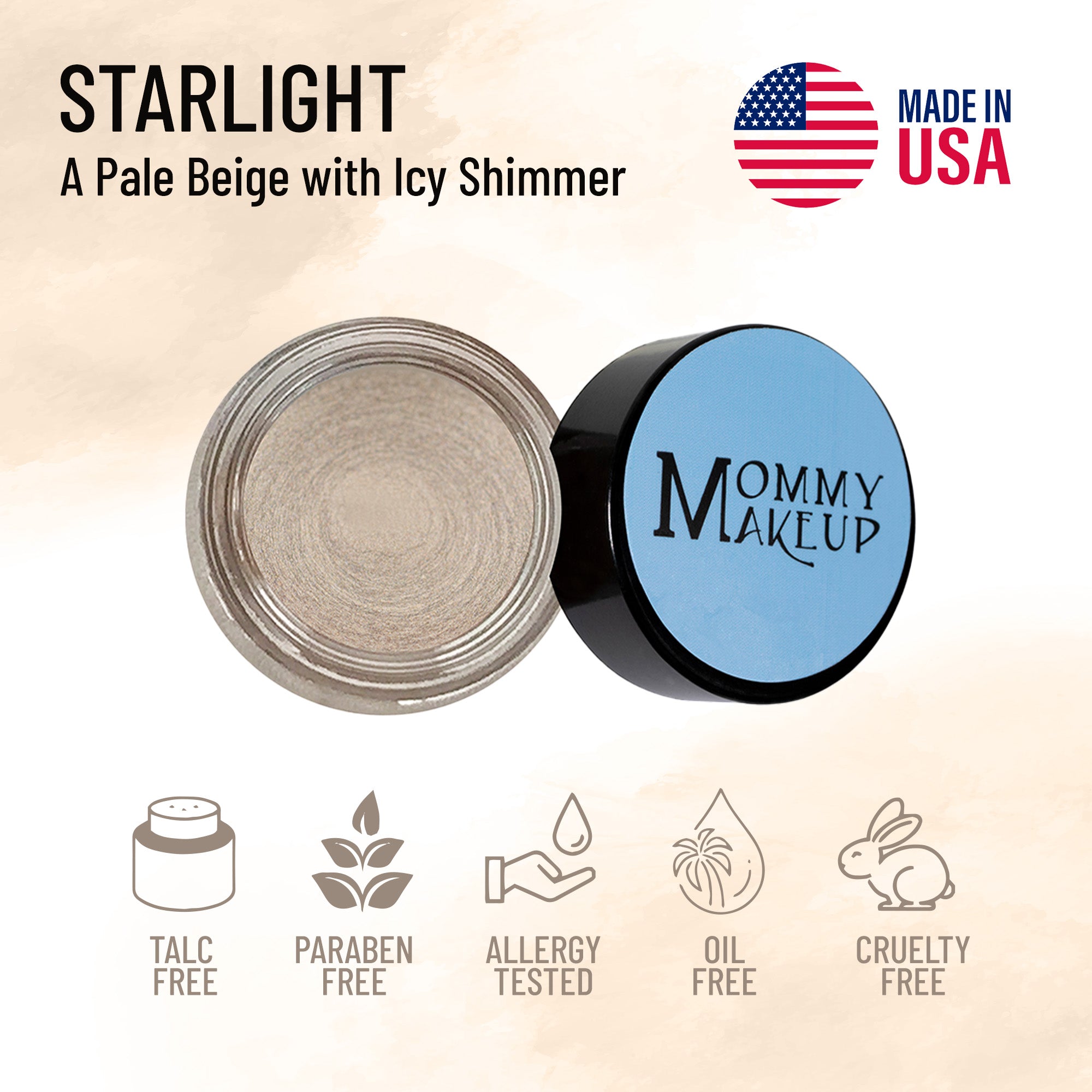 Starlight Any Wear Creme - A Waterproof Multi-tasking creme to powder product for eyes, cheeks & lips. Can be worn anywhere - RFE Marketing Ventures